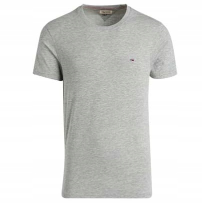 KOSZULKA T-SHIRT TOMMY HILFIGER C-NECK SZARY M