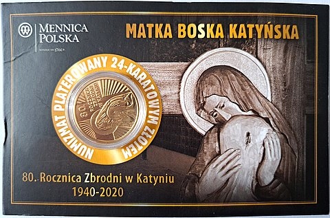 NUMIZMAT MATKA BOSKA KATYŃSKA 80 ROCZNICA ZBRODNI