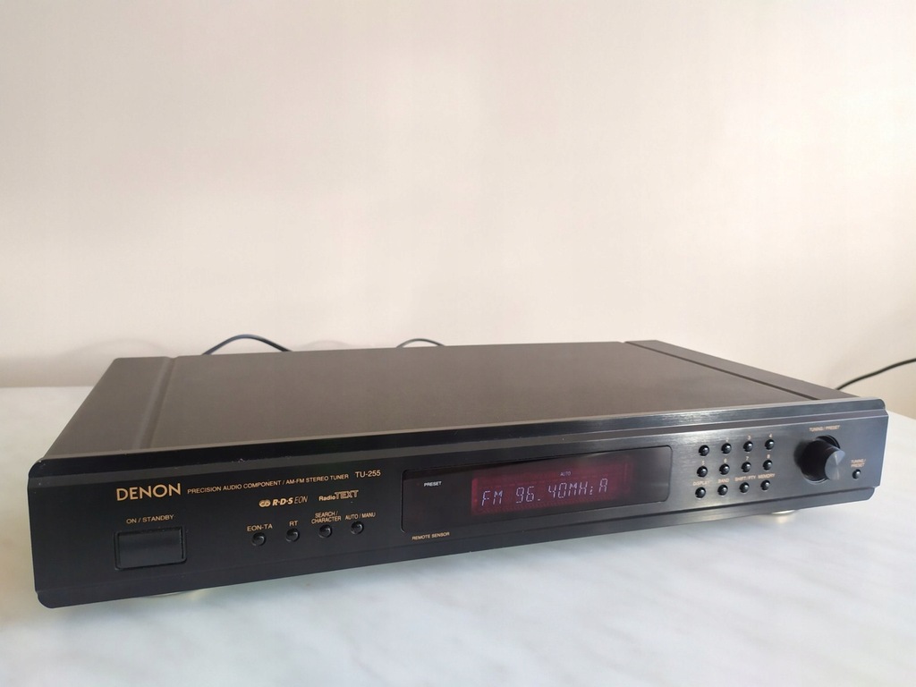 DENON TU-255 CZARNY CYFROWY TUNER RADIOWY RDS EON