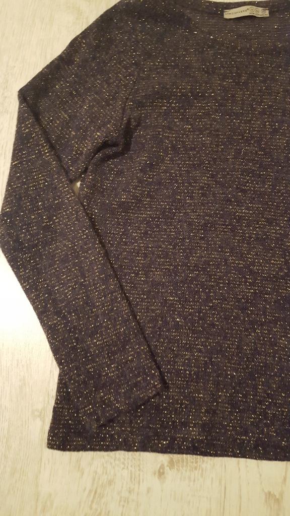 sweter fioletowy brokat XS damski Atmosphere Prim