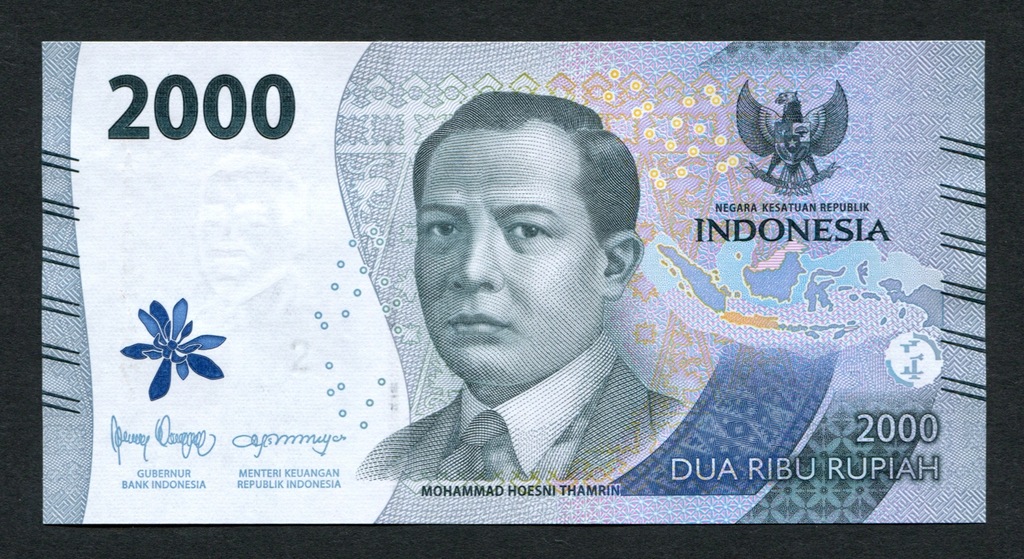 2000 Rupiah Indonezja 2022 P#163 UNC