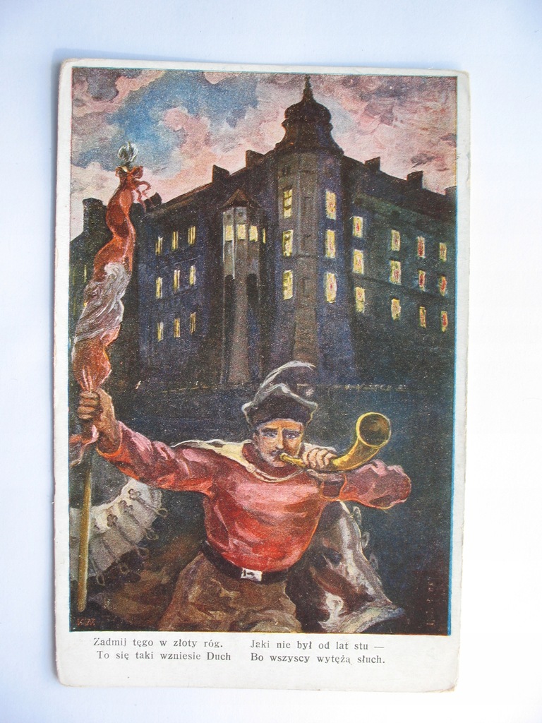 WOJCIECH BETLEY WESOŁYCH ŚWIĄT SOKOLNIK SOKÓŁ przedw. POCZTÓWKA PATRIOTYK