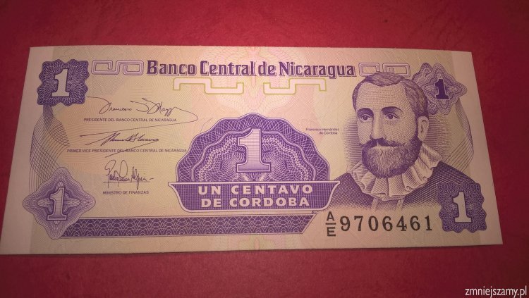 Nicaragua - 1 centavo z bankowej paczki - dla WOŚP