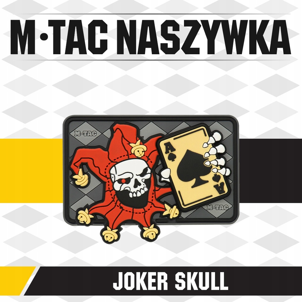 Купить Нашивка M-TAC JOKER SKULL 3D ПВХ: отзывы, фото, характеристики в интерне-магазине Aredi.ru