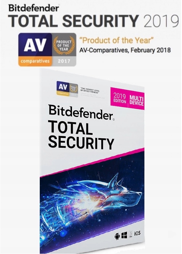 Bitdefender Total Security 2019 6 Miesięcy 5 PC