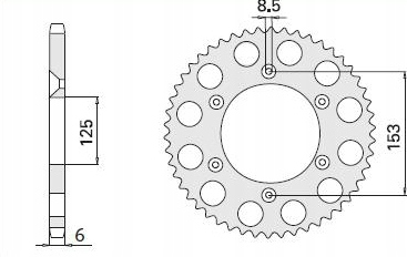 Zębatka napędowa 50Z TYŁ HONDA CRF 250 L MD38