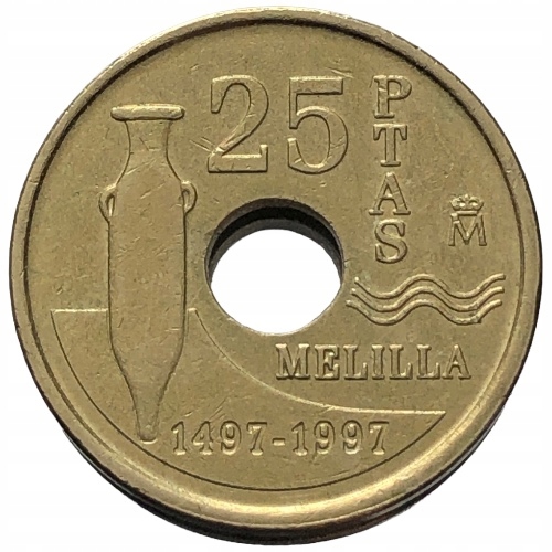 62375. Hiszpania - 25 peset - 1997r.