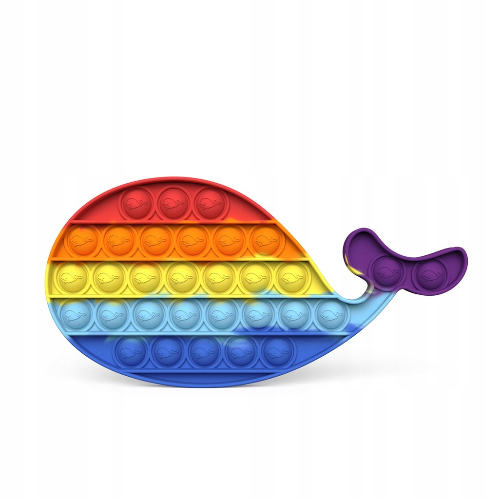 Push Pop It Bubble Fidget Sensory Toy - wieloryb