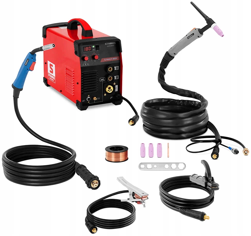 SPAWARKA 4w1 IGBT TIG MIG/MAG MMA FCAW 180 A HF - 12982893690 ...