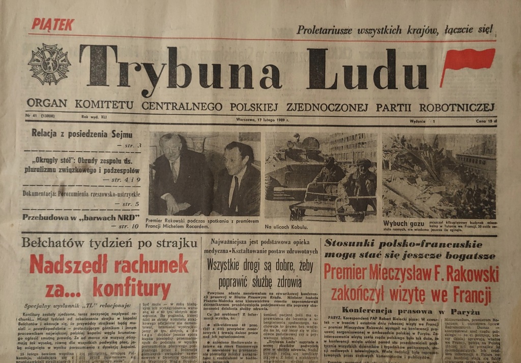 Trybuna Ludu 41 1989 PRL