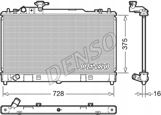 CHŁODNICA WODY DENSO DRM44033