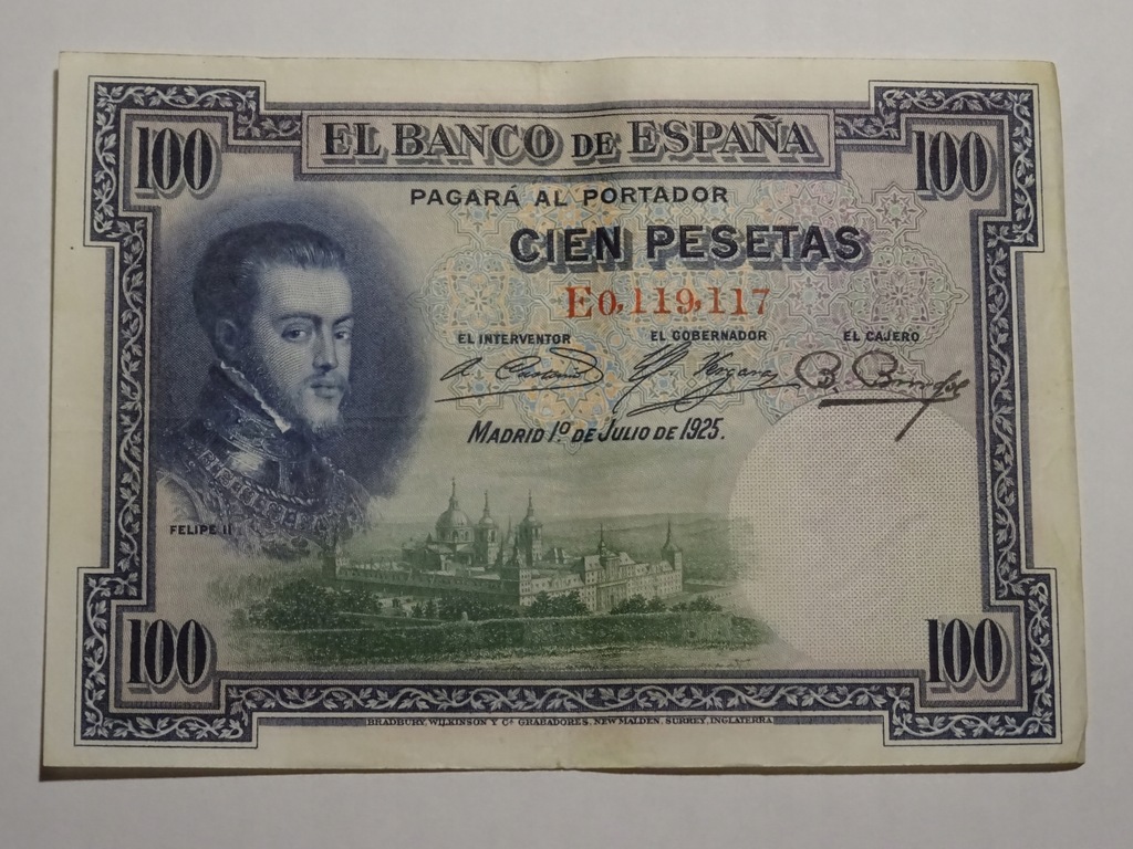 Hiszpania 100 pesetas 1925-F079