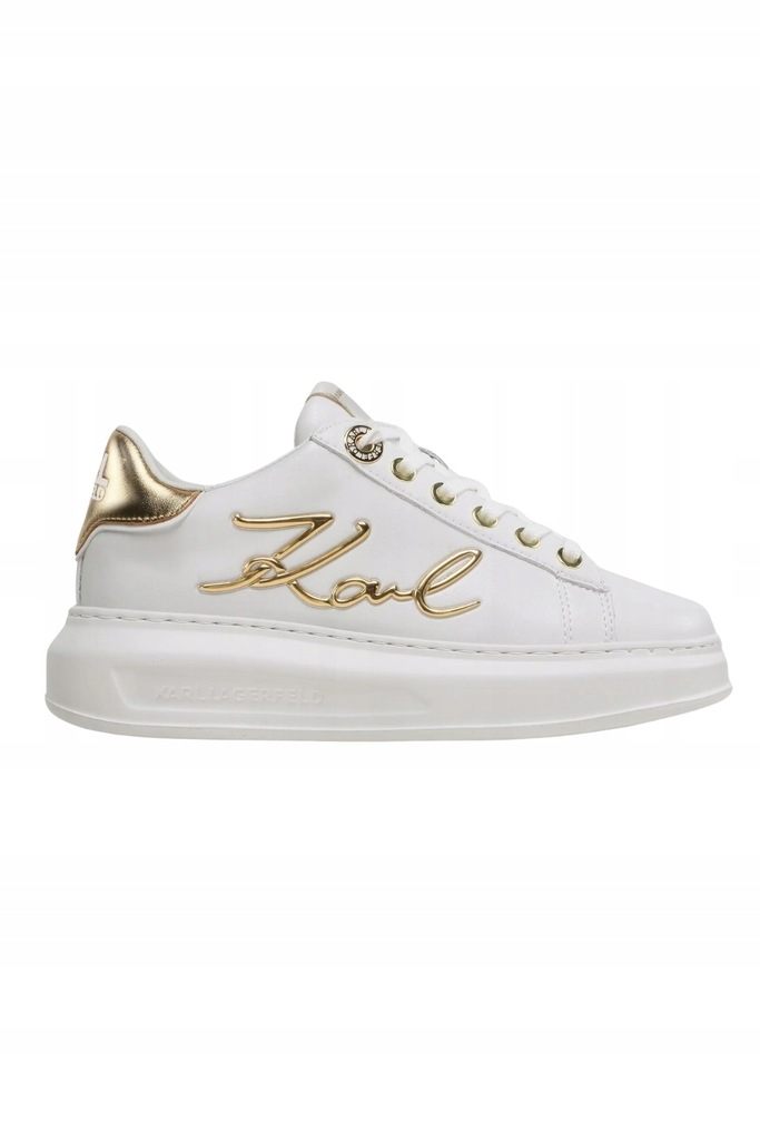 KARL LAGERFELD Białe sneakersy Kapri Signia Lace 37