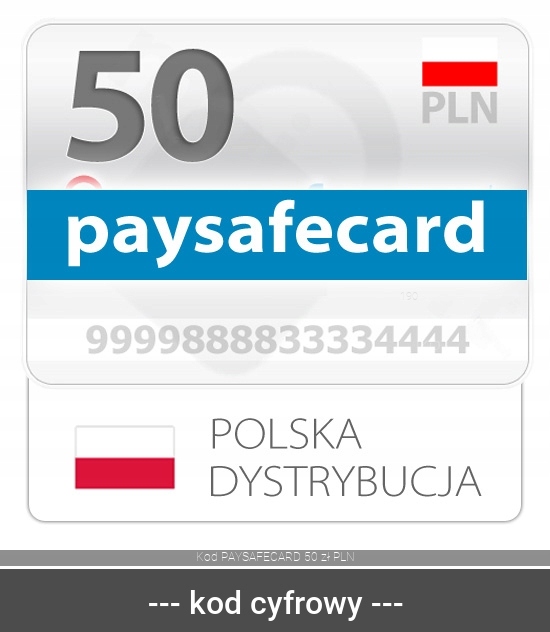 Kod PAYSAFECARD 50 zł PLN