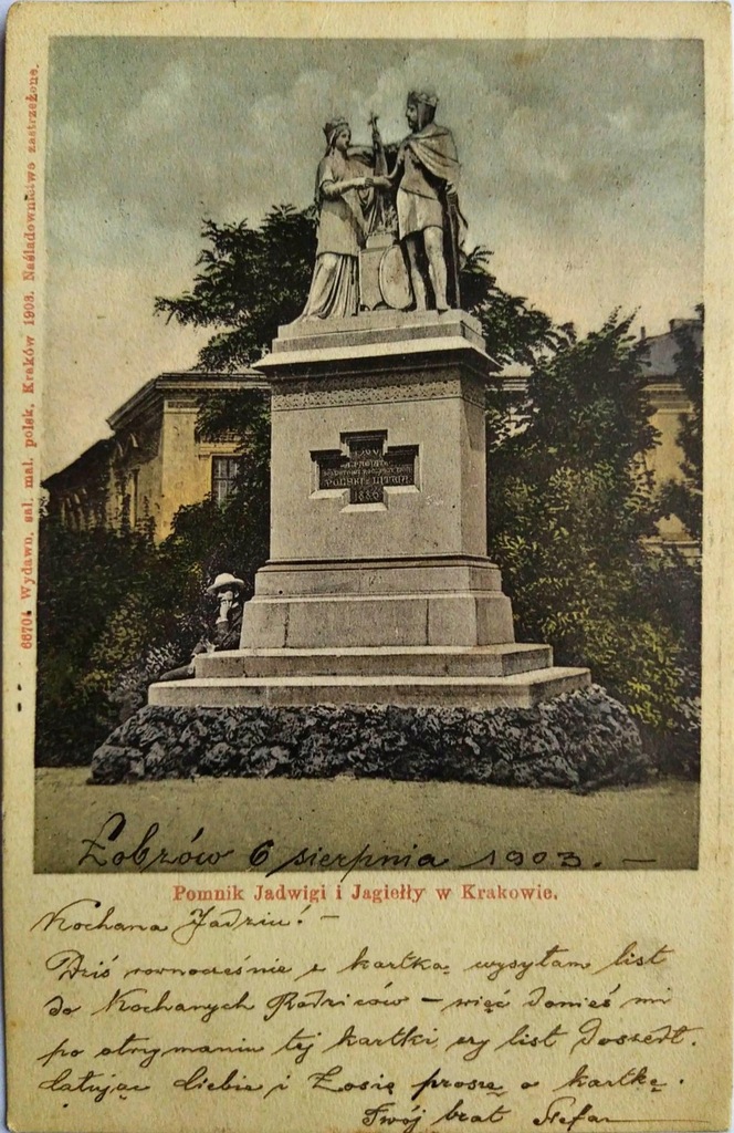 KRAKÓW - POMNIK JADWIGI I JAGIEŁŁY