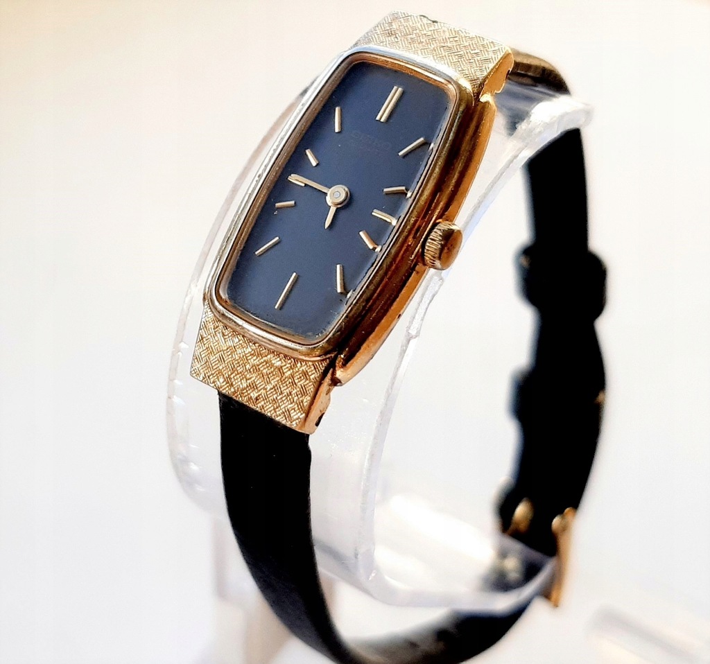 Japoński, pozłacany damski zegarek Seiko 2E20-5010