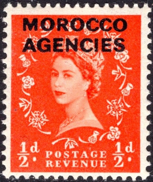 kol.bryt.Morocco QEII 1/2 d.czysty *