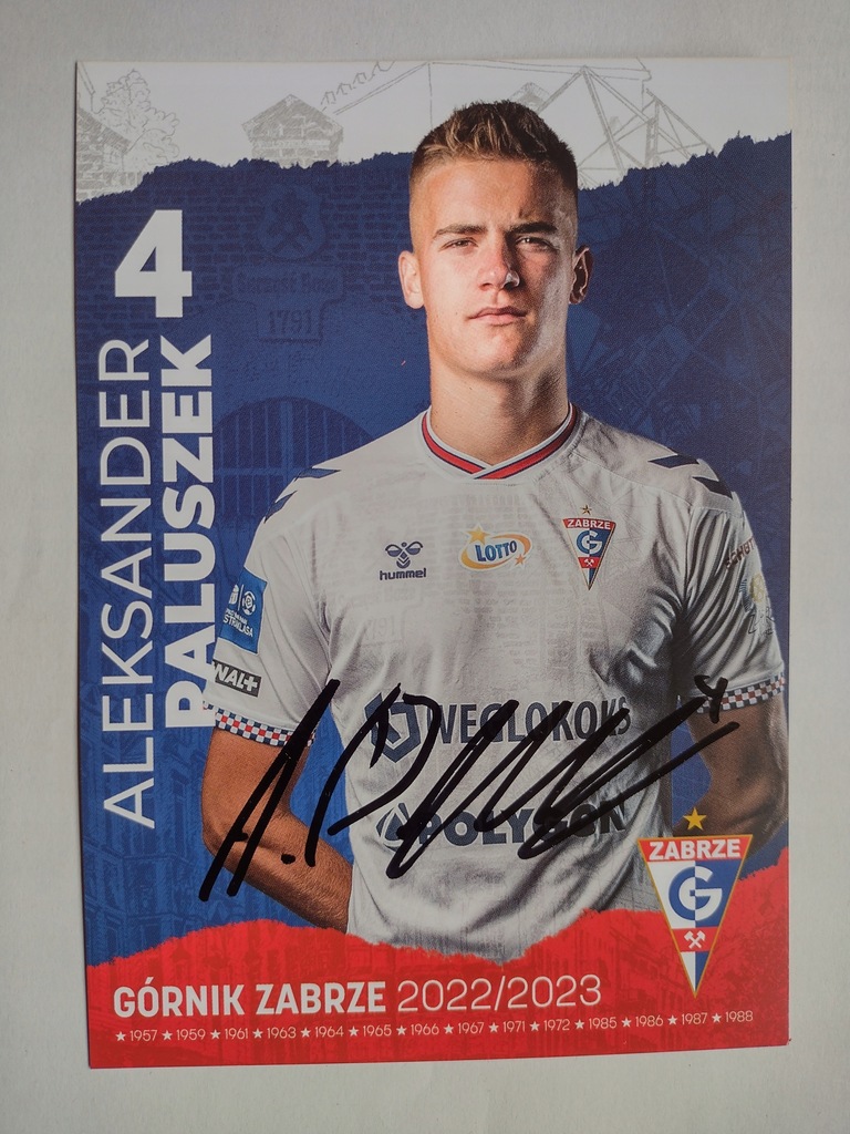 Karta Klubowa 10x15 Górnik Zabrze Paluszek 22/23