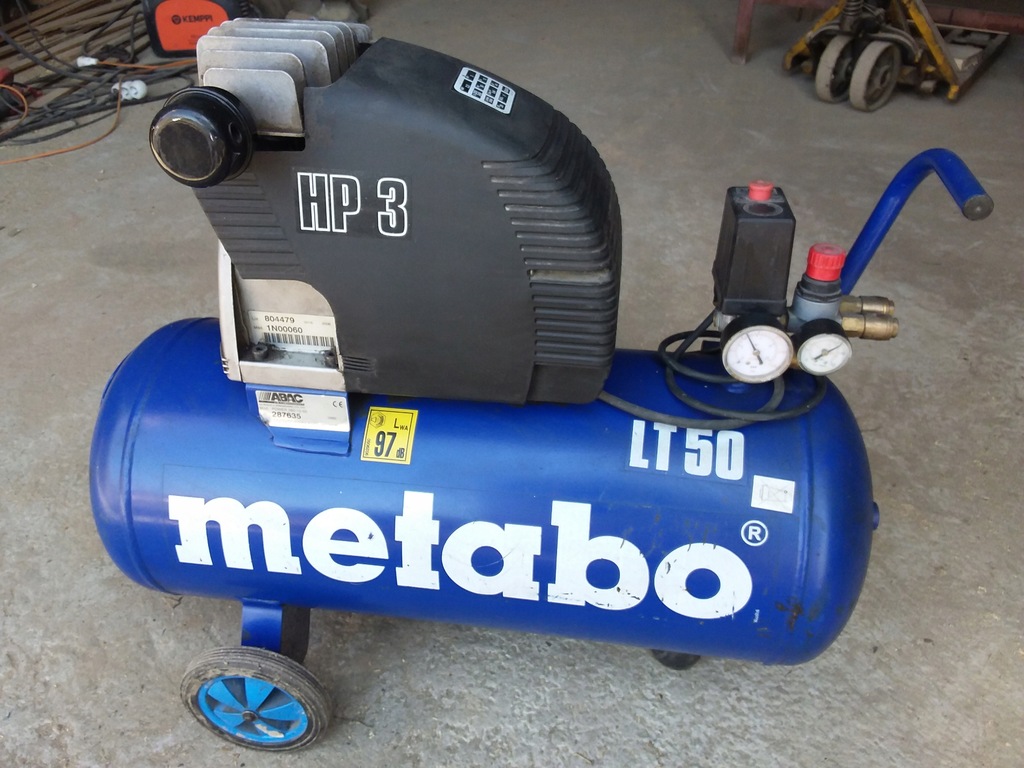 Kompresor Metabo 50l sprężarka Elektra Beckum - 9107246621 - oficjalne ...