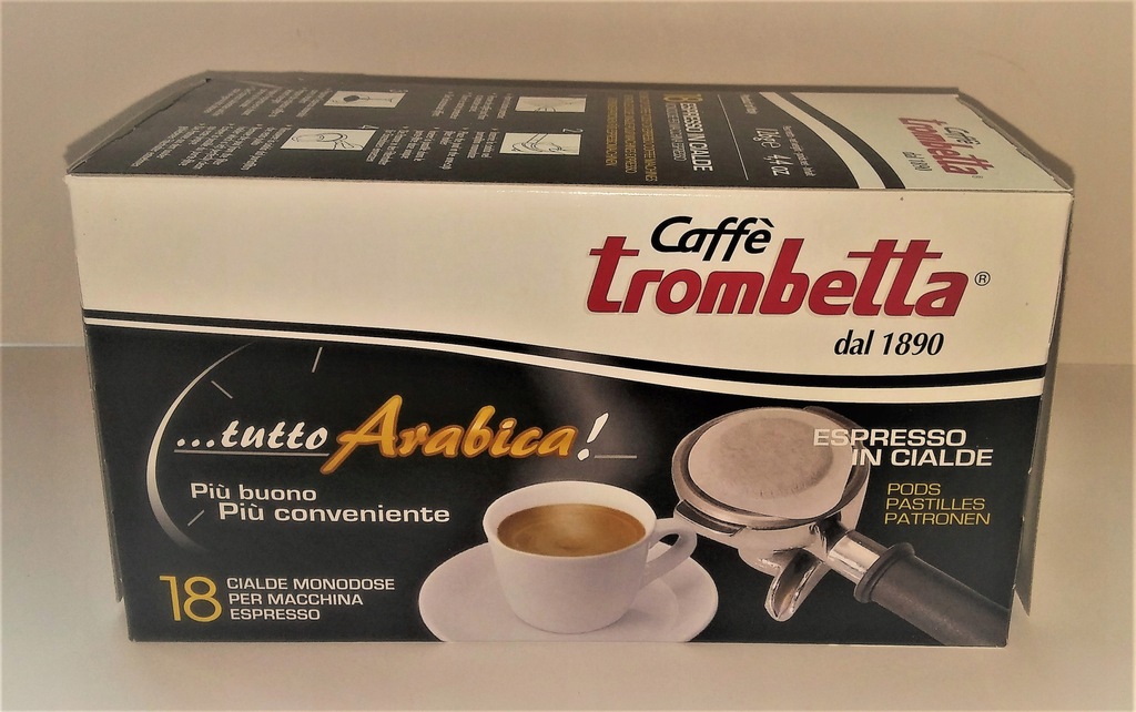 Saszetki/Cialde Kawa TROMBETTA Tutto Arabica 18szt