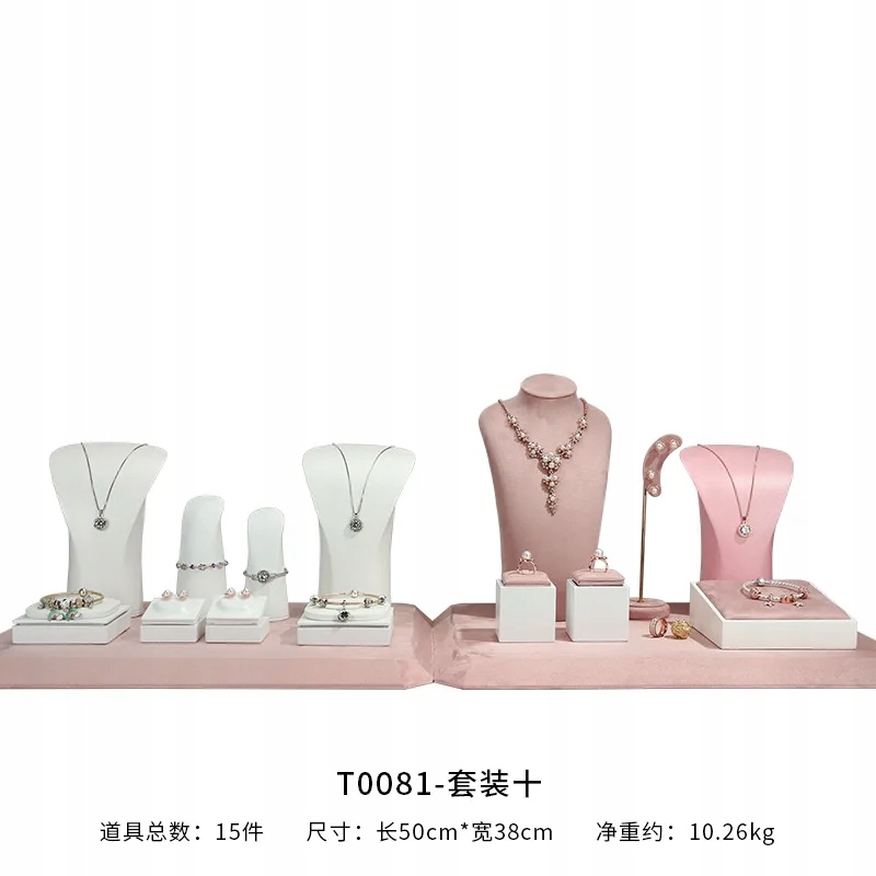 Jewelry display props pink accessories display window jewelry rack