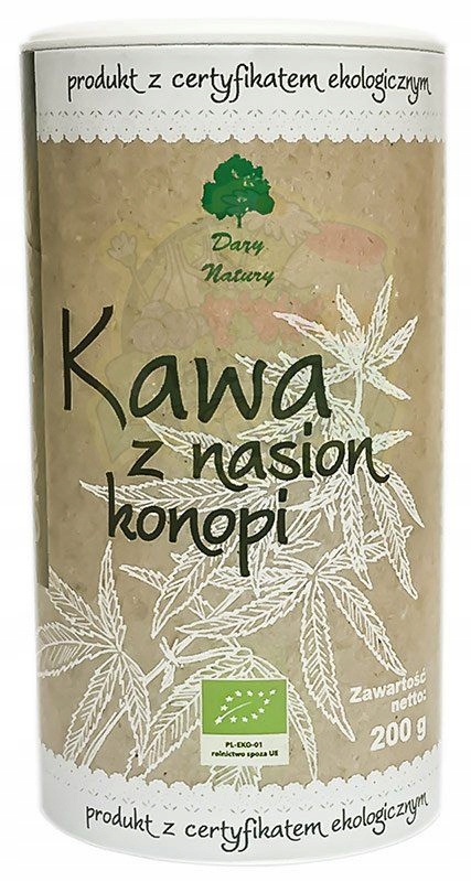 DARY NATURY Kawa z Nasion Konopi EKO 200g Konopna