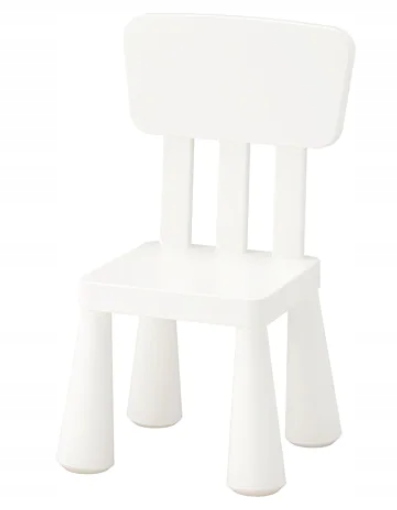 IKEA Mammut krzesełko dziecięce białe wew/zew FV