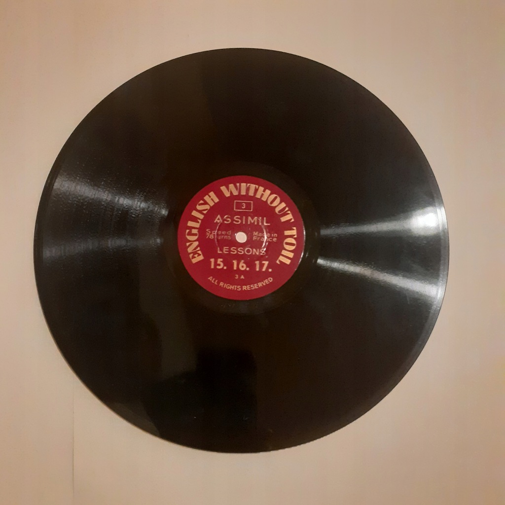 Płyty dawne gramofonowe zabytkowe j.angielski