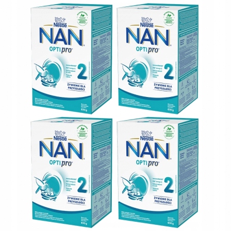 Nestle Nan Optipro 2 Mleko następne 6m 4x650g