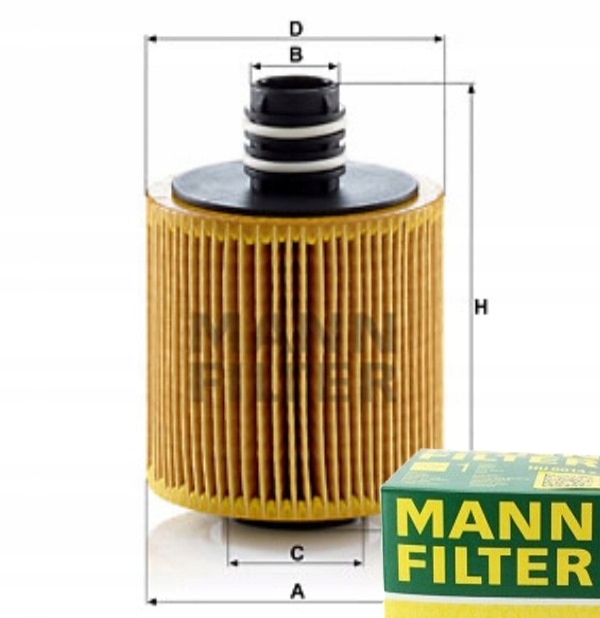 FILTR OLEJU MANN-FILTER do FIAT FREEMONT 2.0 JTD