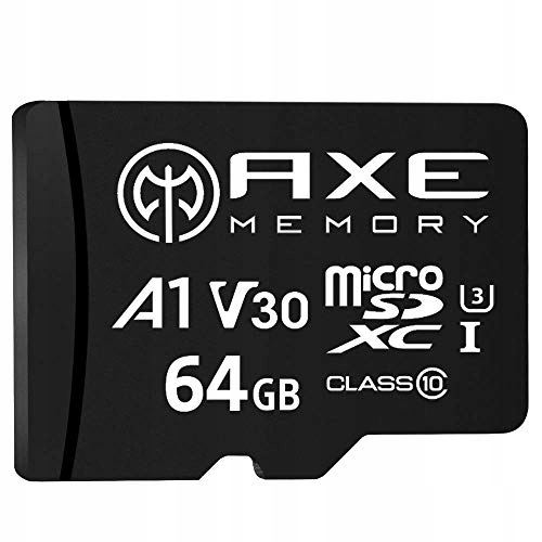 AXE MEMORY 64GB Micro SD Card 4K Ultra HD Video High Speed MicroSDXC Up To