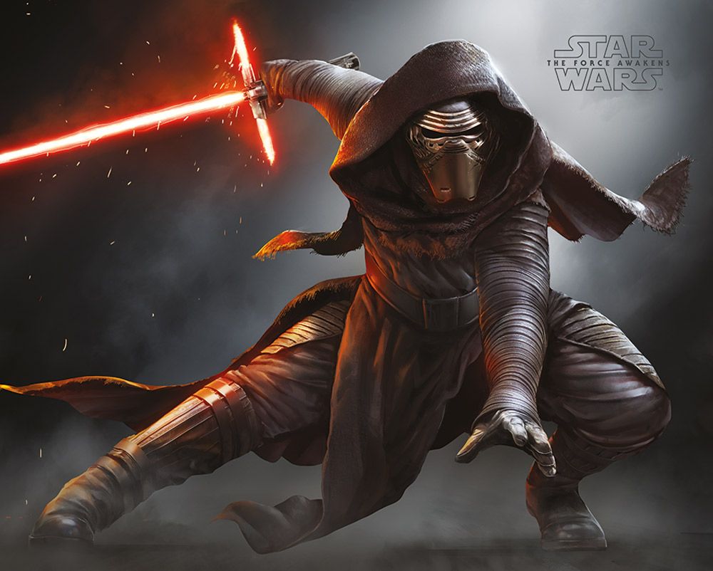 Star Wars Force Awakens Kylo Ren - plakat 50x40 cm