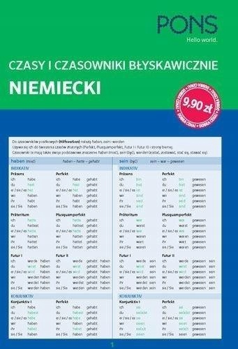 CZASY I CZASOWNIKI BŁYSKAWICZNIE. NIEMIECKI PONS