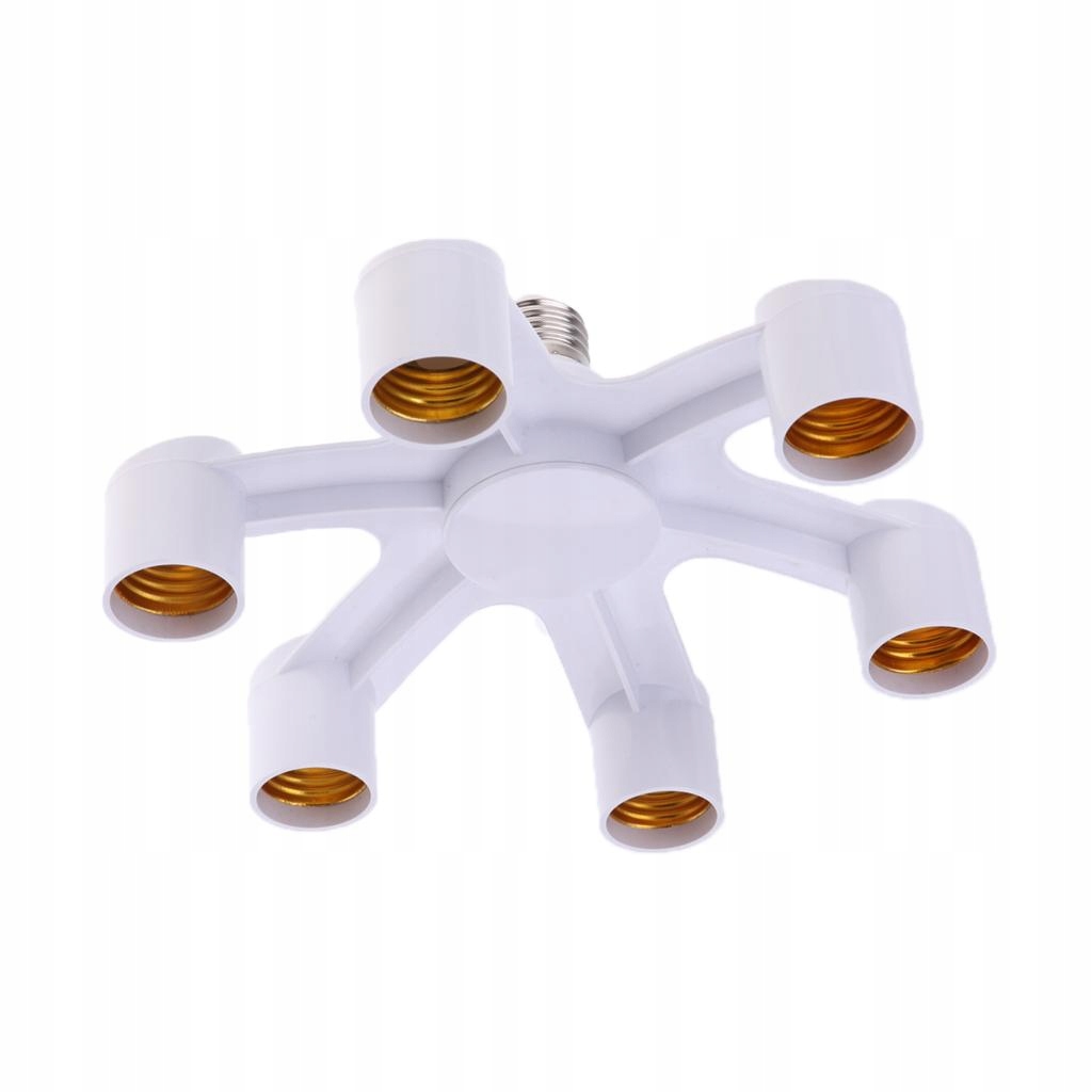 Żarówki LED E27 Adapter gniazda 6 w 1 E27