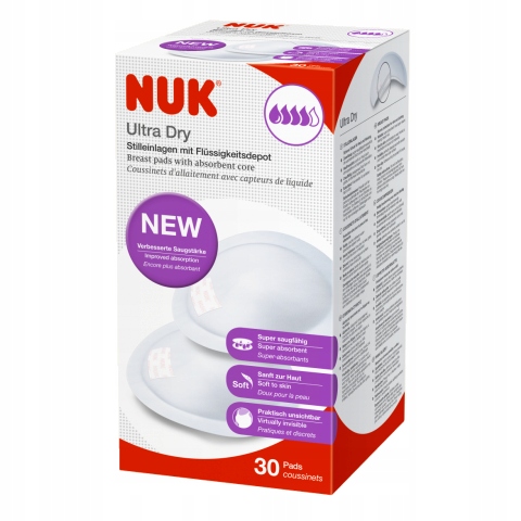 Wkładki laktacyjne NUK Ultra Dry 30+30szt.