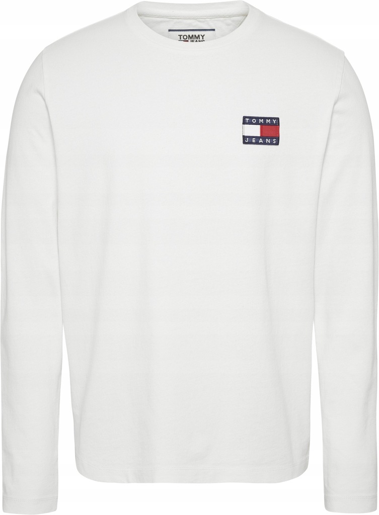 TOMMY HILFIGER JEANS LONGSLEEVE z logo BIAŁA- S