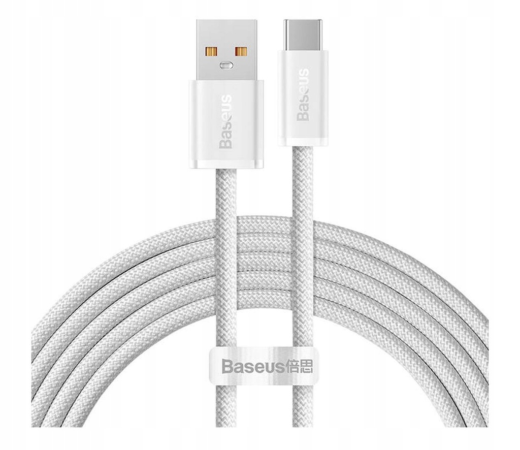 Kabel Baseus Dynamic Series - USB-C 100W 2m biały