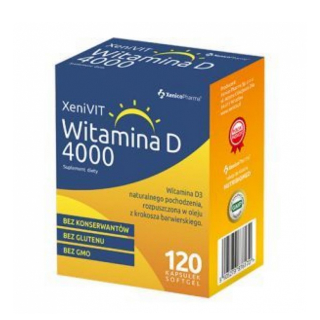 Xenivit Witamina D 4000 120 Kapsułek Apteka 7169651568