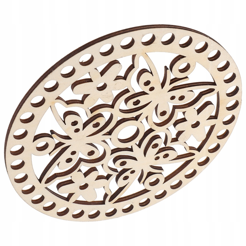 Hamper Wooden Crochet Base Wooden Base Shaper