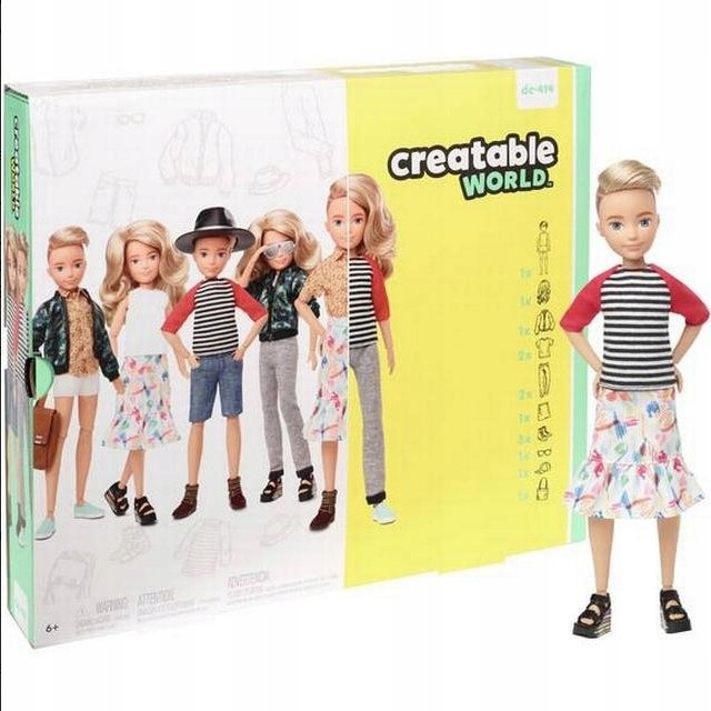 CREATABLE WORLD LALKA 27 CM UBRANKA AKCESORIA MATT