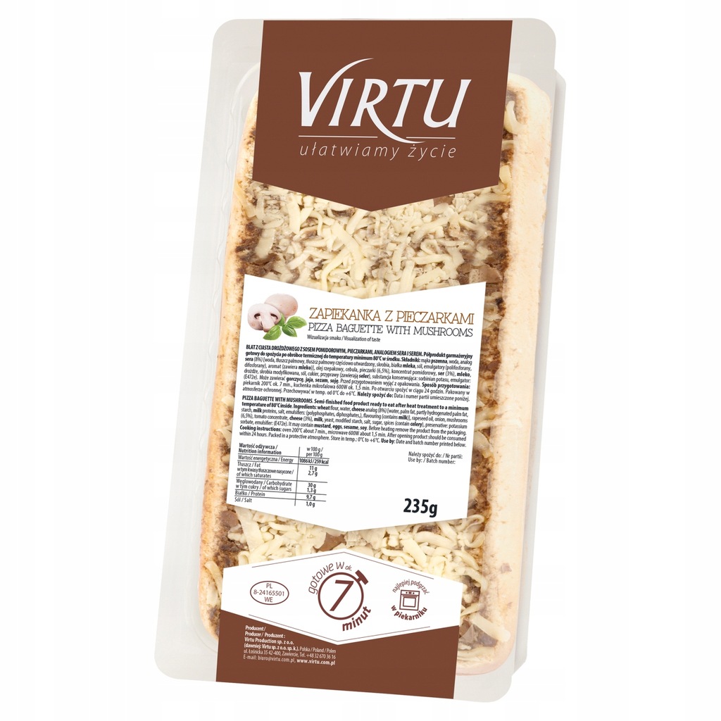 Virtu Zapiekanka z pieczarkami 235 g