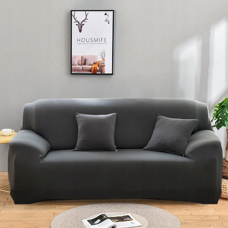 POKROWIEC KANAPĘ Prosta jednokolorowa Sofa do 90-140