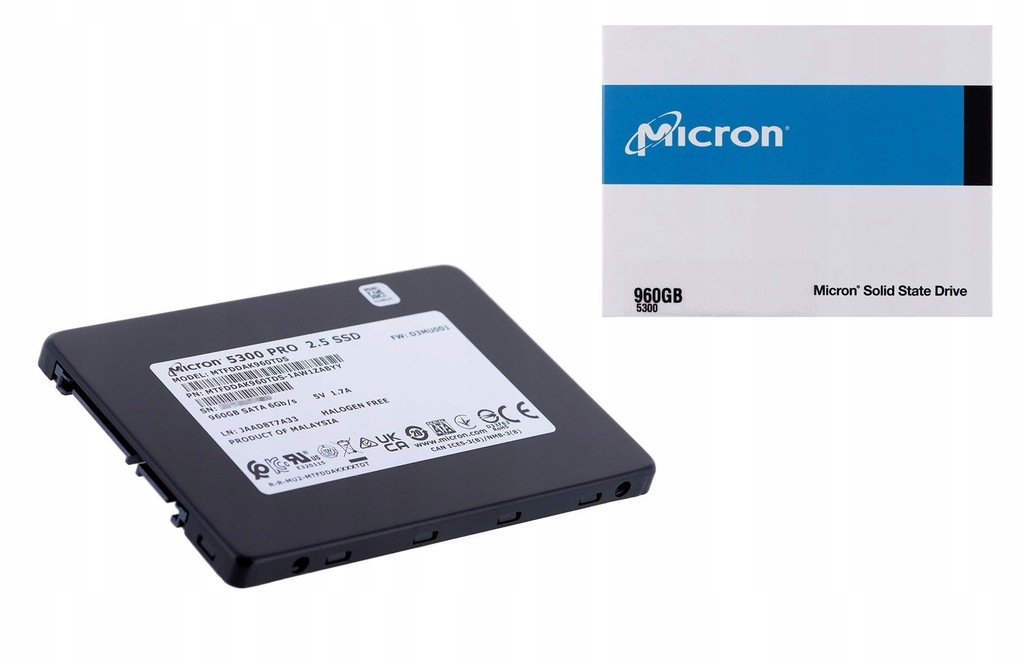 Dysk SSD Micron 5300 PRO 960GB SATA 2.5" MTFD