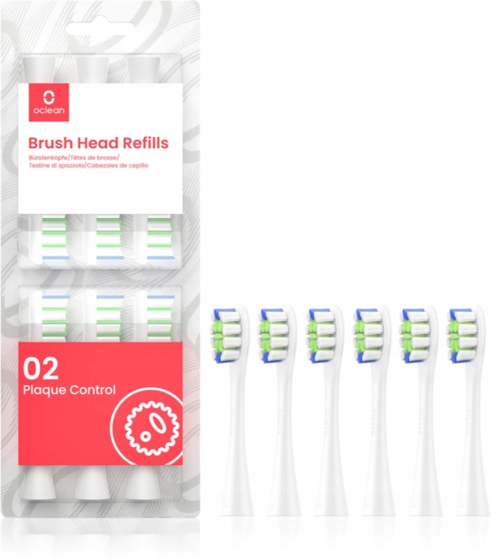 Oclean Brush Head Plaque Control końcówki wymienne do szczoteczki do zębów