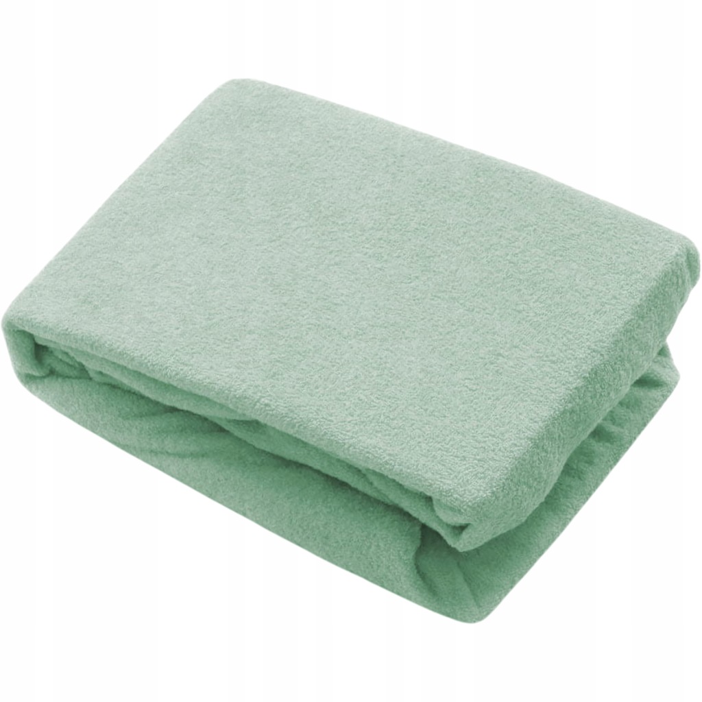 Prześcieradło Frotte Seledynowe Wysoka Jakość Z Gumką 60x190cm