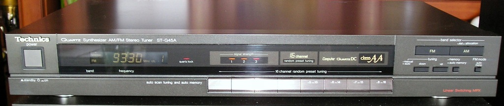 Tuner Technics ST G 45 A stereo Class AA czarny