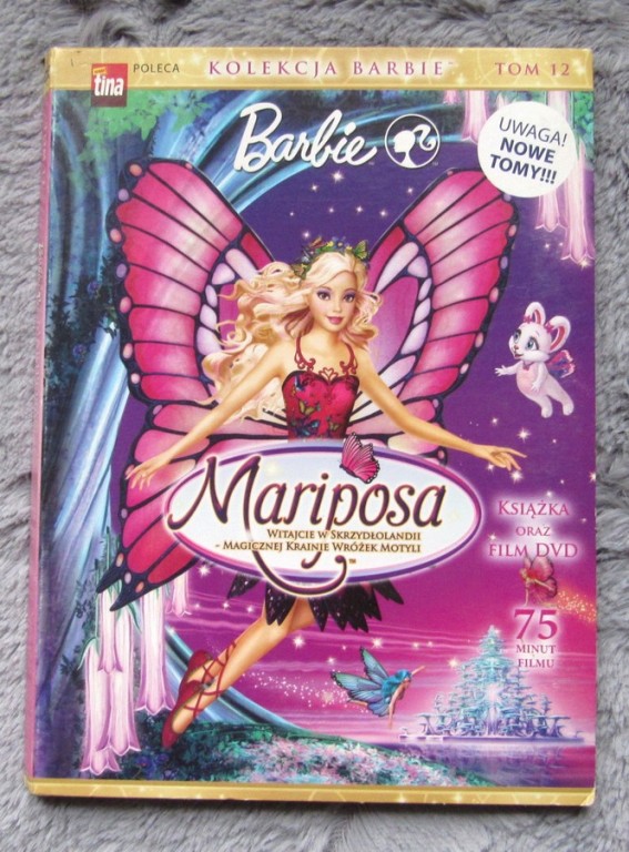 BARBIE MARIPOSA *********** KSIĄŻECZKA I PŁYTA DVD