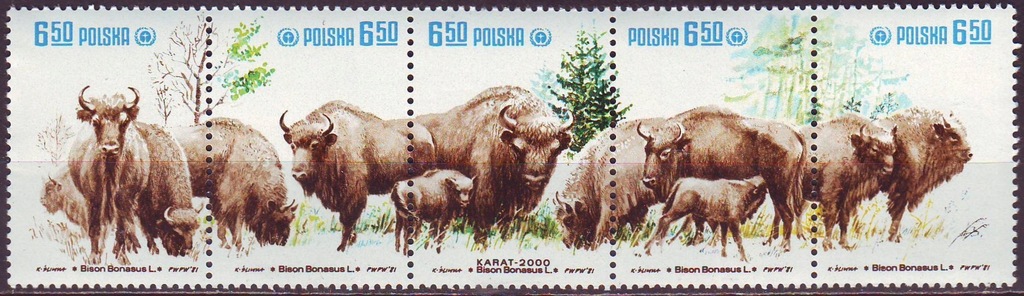 Polska 2608-2612 pasek** 1981 r. BCM