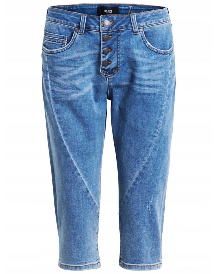 1825 VILA OBJECT SPODNIE JEANSY denim 3/4 r 29