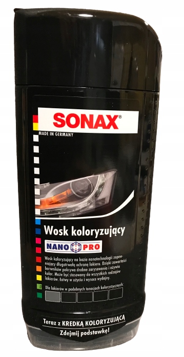 Wosk koloryzujący Nano Pro czarny SONAX